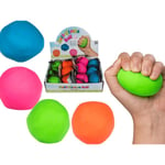 GL 4-pack Kläm Och Formbar Stressboll Stress Relax Fidget Neon Färg Multifärg