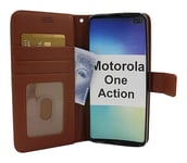 New Standcase Wallet Motorola One Action (Brun)