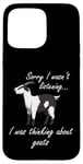 Coque pour iPhone 15 Pro Max Thinking About Goats Hilarous Farm Animal