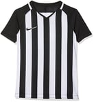 Nike Kids Striped Division III Short Sleeve Top - Black/White/White/Black, X-Large