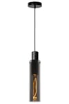 Lucide 74404/01/65 Suspension, Verre, 40 W, Fumé, Noir