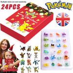 Christmas Pokemon Figure 24 Days Countdown Advent Calendar Surprise Kids Gift