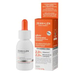 Jean & Len Glow Booster Serum, redonne de l'éclat aux peaux mates, sérum pour le visage avec un dérivé de vitamine C & un complexe de resvératrol, pour un grain de peau plus uniforme, 30 ml