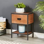 Caymen 1 Drawer Bedside Table Bedroom Storage Unit