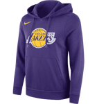 Nike Women's Nba Fleece Pullover Hoodie Los Angeles Lakers Club Urheilu FIELD PURPLE