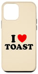 Coque pour iPhone 12 mini I Love Toast Pain croustillant amusant Grille-pain au beurre confiture