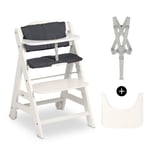 Hauck Chaise haute en bois Beta+ BLANC