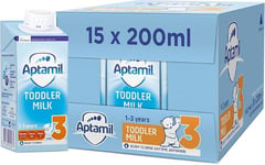 15 x Aptamil 3 Toddler Milk Formula Liquid 1-3 Years 200ml