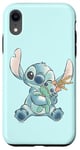 iPhone XR Disney Lilo & Stitch Ohana Means Family Cute Hug Sketch V2 Case