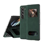 Samsung Galaxy Z Fold5 5G      PU Leather Case    Green