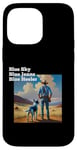 Coque pour iPhone 14 Pro Max Blue Heeler Chien de bétail Bleu Ciel Jeans Bleu Heeler