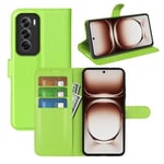 Oppo Reno 12 Pu Wallet Case [Green]