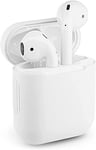 Protective Case for Apple Airpods 1 Silicone Case Airpod Case (White)