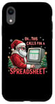 Coque pour iPhone XR This Calls for a Spreadsheet Pull de Noël moche et amusant