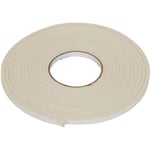 JOINT ADHESIF POUR ISOLATION PORTE OU FENTRE MOUSSE ADHESIVE PU BLANC ISOLANT - L. 10 m x l. 9 mm