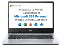 Acer Aspire 1 A114-33 Laptop - Intel Celeron N4500, 4GB, 64GB eMMC, In