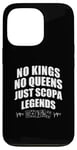 Coque pour iPhone 13 Pro No Kings No Queens Just Scopa Legends Jeux de cartes drôles Scopa