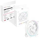 Ventilateur pour Boitier 120mm In Win Sirius Pure, Blanc _ IW-ASP120FAN-1PK