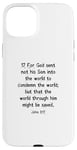 iPhone 15 Plus John 3:17 King James Bible Verse, KJV Case