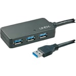 Lindy - Rallonge active USB 3.0 Pro 10m avec Hub 4 ports