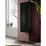 Vitrine Murale Design "Fly I" 126cm Noir