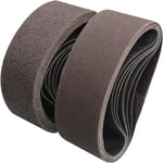 Bandes abrasives 75 X 533 mm,(grains 40 60 80 120 150 240 320 400) Bandes abrasives avec ponceuse à bande professionnelle pour fer, bois, métal et peinture (14 pièces)