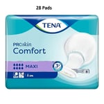 TENA Proskin Comfort Maxi -  2 Pack of 56 Incontinence Pads - 3300ml Absorbancy