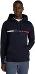 Tommy Hilfiger Sweat à Capuche Homme Chest Insert avec Poche Kangourou, Bleu (Desert Sky), M