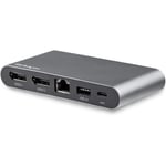 StarTech.com USB C Dock - 4K Dual Monitor DisplayPort - Mini Laptop Docking Stat