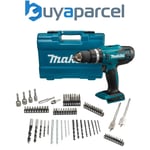 Makita HP488DZ 18v Lithium Combi Hammer Drill Bare Tool - 74 Screwdriver Bit Set