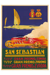 1926 GRAN PREMIO SAN SEBASTIAN - POSTER HQ 40X60 d'une AFFICHE VINTAGE