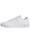 adidas Homme Advantage Base Court Lifestyle Shoes Chaussures, FTWR White/Shadow Navy, Fraction_38_and_2_Thirds EU