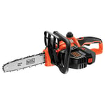 BLACK+DECKER Tronçonneuse - 18V - 25 cm - Moteur Puissant - Graissage Semi-Automatique - Fourreau de Protection Rigide - Tendeur de Chaine sans Outil - Batterie et Chargeur - GKC1825L50-QW