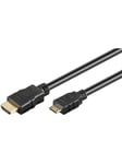 Pro HDMI - Mini HDMI 1.4 - Skjermkabel - 1m - Svart