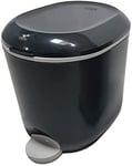 Addis Premium Deluxe Bathroom Office Pedal Bin With Inner 3.5 Litre Charcoal Gr