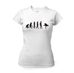 T-Shirt Femme Col Rond Evolution Yoga Meditation Bien Etre Inde