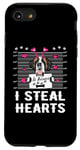 iPhone SE (2020) / 7 / 8 I Steal Hearts Valentine St Bernard Dog Funny Valentines Day Case