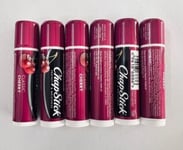 6 x ChapStick Classic Cherry Lip Balm For Dry Chapped Lips Chap Stick