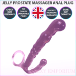 Jelly Prostate Massager Anal Plug Dildo Butt Plug Sex Toy For Men/Male