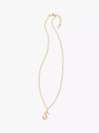 HUSH Gaia Initial Pendant Necklace, Gold