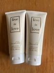 X2 Brand New & Sealed Oscar de la Renta LIVE IN LOVE Perfumed  BODY LOTION 200ml