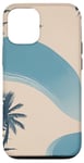 iPhone 12/12 Pro Blue Beach Landscape: Tropical Waves, Sand, Clouds, Scene Case