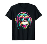 Rave Music, Chimp Lover, Colorful Raver, DJ, Raving Outfits T-Shirt