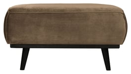 BePureHome Statement Puff - Taupe Velour