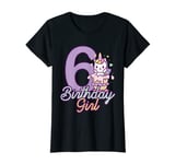 6 Years Old Birthday Girl Gifts Unicorn 6th Birthday T-Shirt