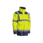 Coverguard - Veste kanata pu hi-viz 3M jaune fluo/marine T3XL 7KANYXXXL