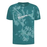 NIKE DZ2729-442 M NK DF Tee Run DIVISN AOP T-Shirt Homme Ocean Bliss Taille M