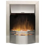 Dimplex Dakota Stainless Steel Inset Optiflame Electric Flame Effect Fire 2kW