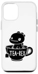 Coque pour iPhone 12/12 Pro Dinosaure drôle Tea-Rex T-Rex Dinosaure