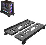 Convient pour les supports d'ordinateur tour PC, support de CPU mobile, support universel pour CPU à quatre roues, support de bureau d'ordinateur, chariot de CPU sous le bureau de gamer, couleur